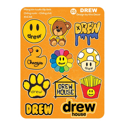 Matte Glitter Stickers