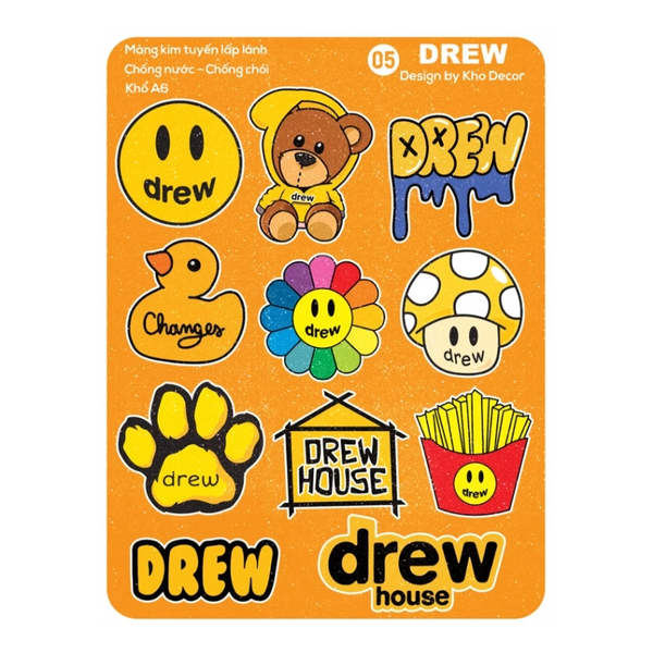 Matte Glitter Stickers