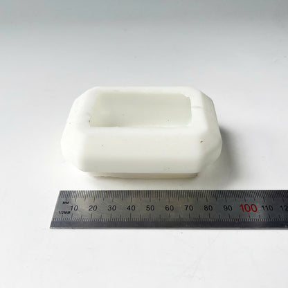 Made-to-Order Polygon Silicone Soap Mold with Custom Text