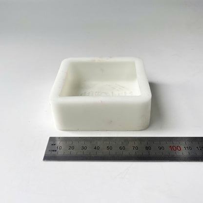 Made-to-Order Square Silicone Soap Mold with Custom Text