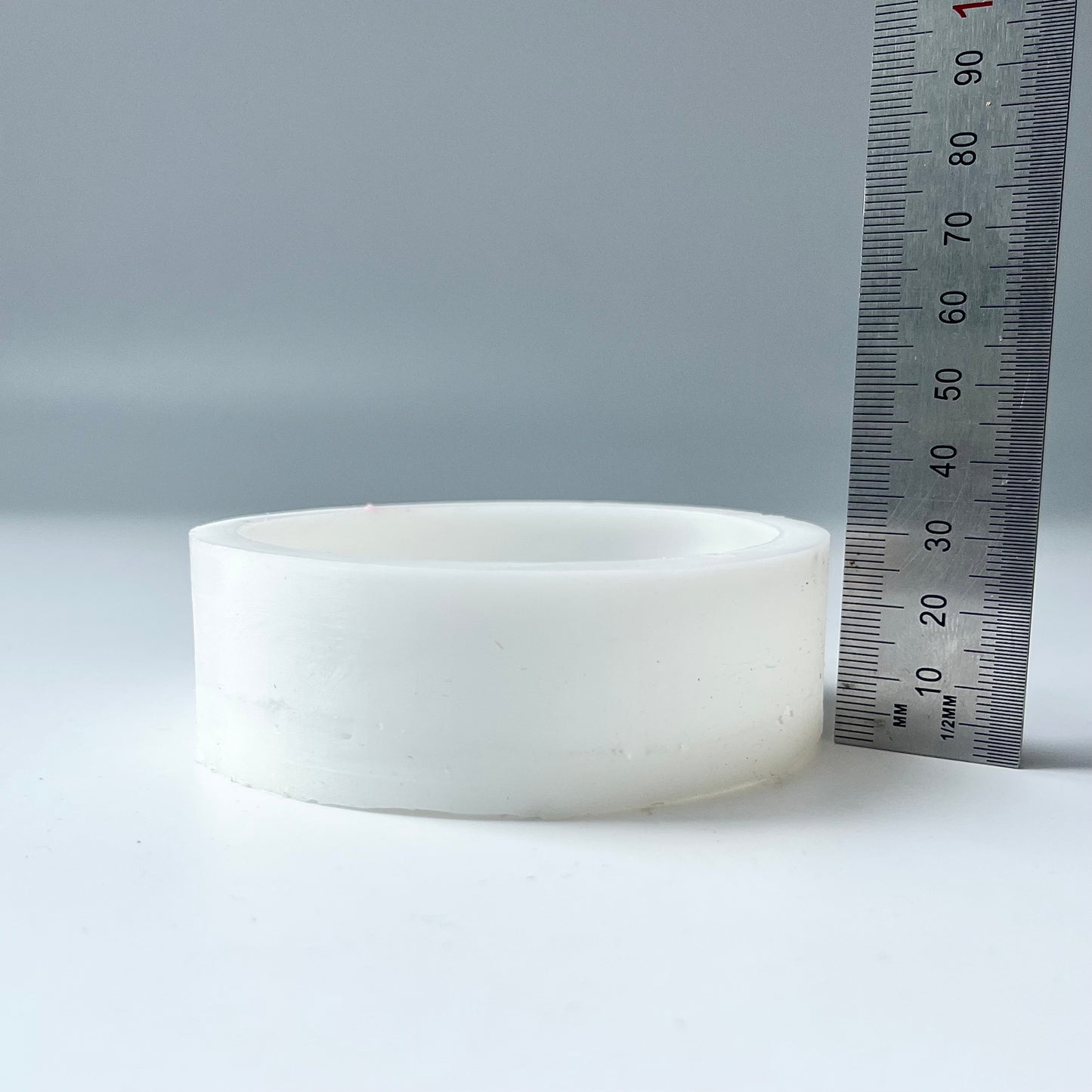 Made-to-Order Round Silicone Soap Mold with Custom Logo