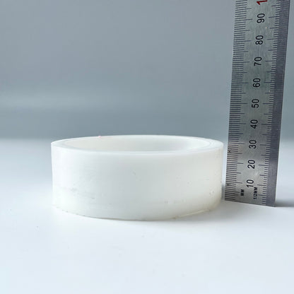 Made-to-Order Round Silicone Soap Mold with Custom Logo