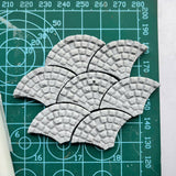 Miniature Brick Mold – Fan Shape Brick Design