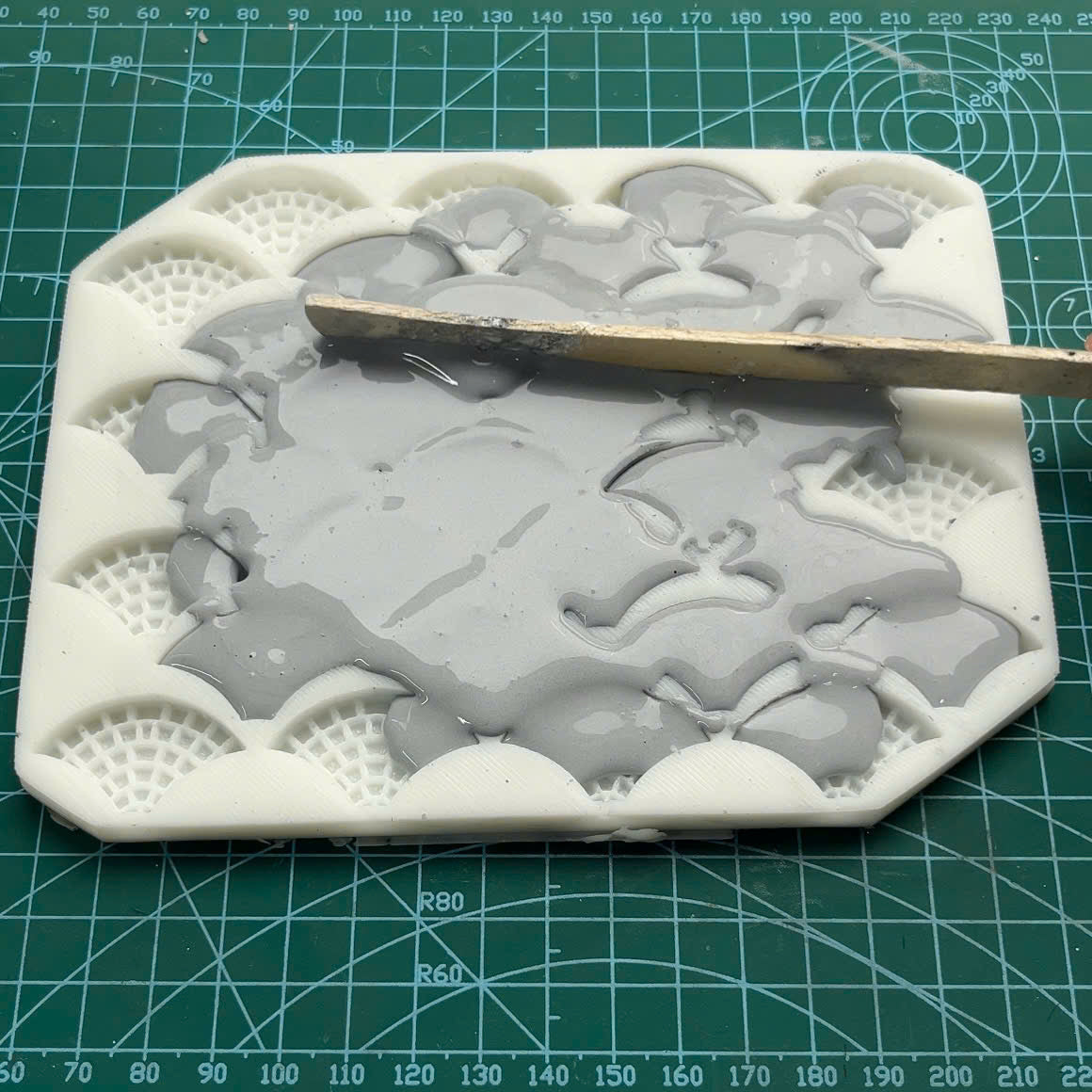 Miniature Brick Mold – Fan Shape Brick Design