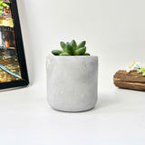 Cylindrical silicone mold for plant pots