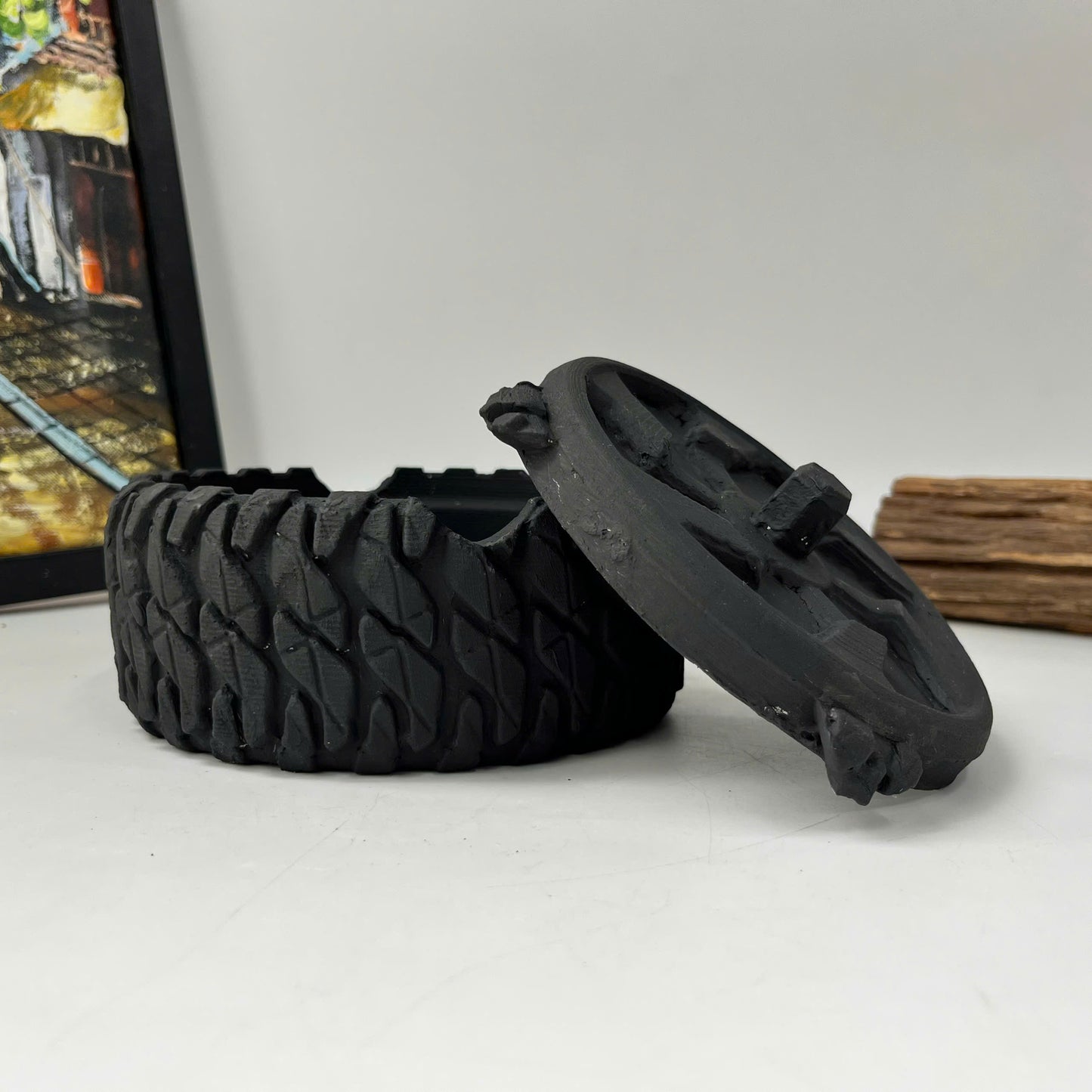 Silicone Mold for Tire-Shaped Cigar Ashtray